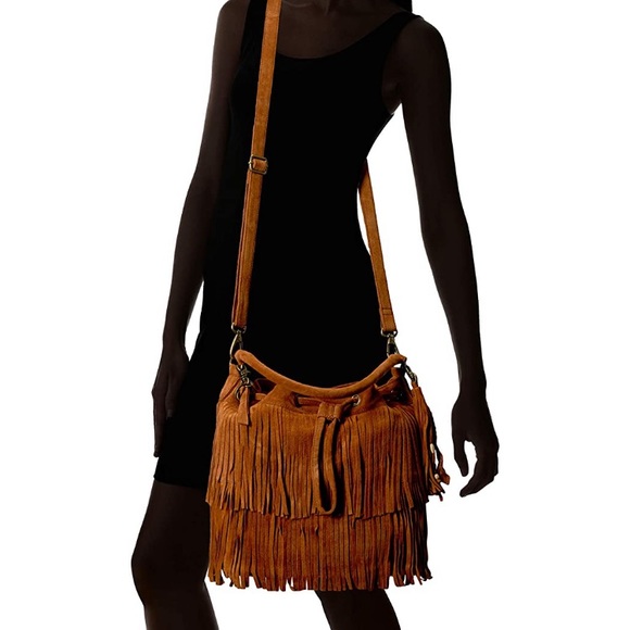 Frye Handbags - Frye Phoebe Suede Bucket Bag